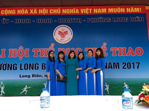 Trường MN Long Biên Nhiệt liệt chào mừng Đại hội thể dục thể thao Phường Long Biên!